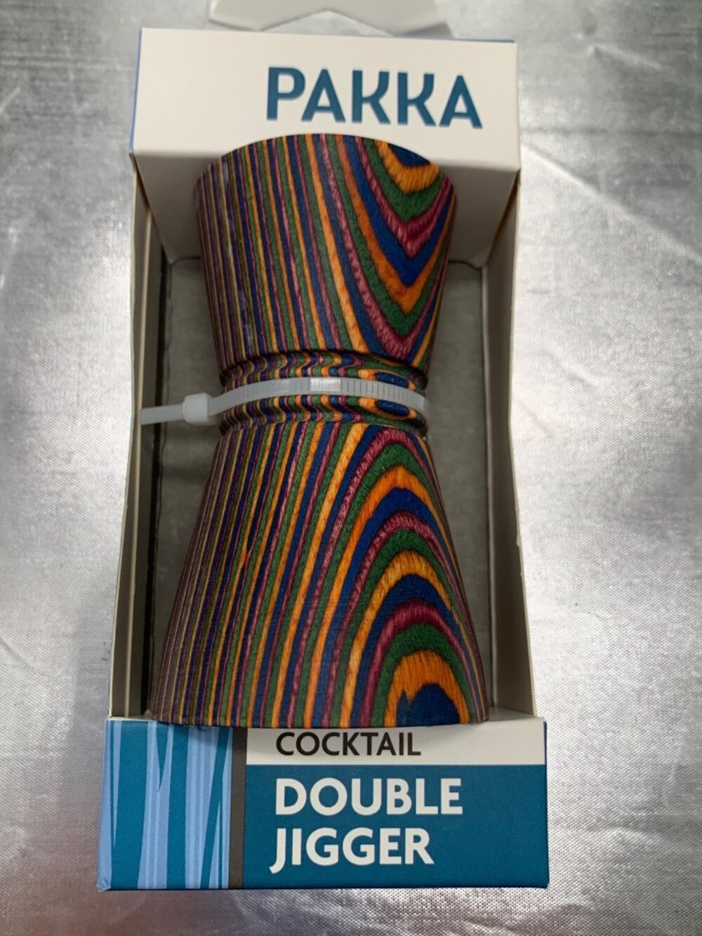 Pakka Wood Double Jigger 1 Oz & 1.5 Oz Cocktail Measure FDA Approved